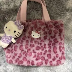 ハローキティ ヒョウ柄トートバッグ