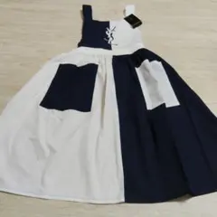 【新品】YSL エプロン バイカラー 刺繍のサムネイル