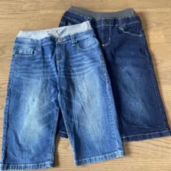 ライトオン　MPS デニムハーフパンツ 140cm 2点セット