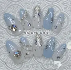 ★ネイルチップオーダー☆量産型地雷系清楚系ワンホン