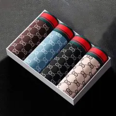 新品　前閉じ　抜群の伸縮性 メンズ 下着 ボクサーパンツ　4枚セット　激安　Ｌ