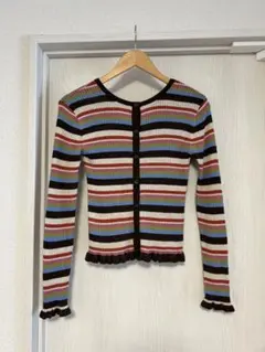 FREAK’s store ボーダーカーディガン　フリーサイズ　春ニット