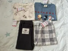 しまむら　アンパンマン　夏物　Tシャツ 4点セット　100のサムネイル