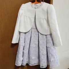 袖に汚れ　卒園式　入学式　プティマイン　フォーマル　ワンピース　ボレロ　110