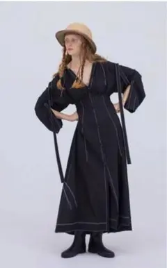 【新品タグ付き】アイレネ 定価7万 ステッチ ワンピース