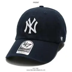 47 ニューヨーク・ヤンキース ブラック ロゴキャップ　NY ニューエラ