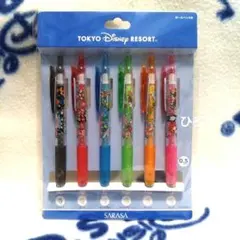 サラサ　SARASA　ボールペン　6本6色　ディズニーリゾート　ミッキー　ミニー