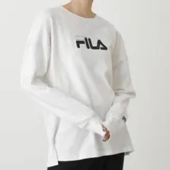 FILA×AZUL LOGO PRINT TEE ホワイト 白 ロンT フリー