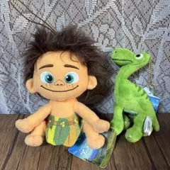 アーロと少年 ぬいぐるみマスコットセット　アーロ＆スポット　アパトサウルス恐竜