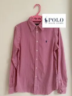 POLO RALPH LAUREN 赤白ストライプ長袖シャツ