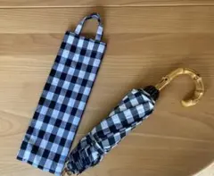 サンクcinq 日傘ギンガムチェック⭐︎折りたたみ