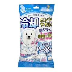 冷感シート ロングタオル クールペーパー スリット付 無香料4包のサムネイル
