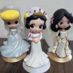 Qposket ディズニー プリンセス 3点 白雪姫/シンデレラ/ジャスミン