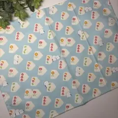 ランチョンマット★給食ナフキン★フルーツサンドシマエナガブルー⑥