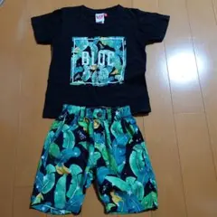 BLOC 葉っぱ柄 Tシャツとショートパンツセット