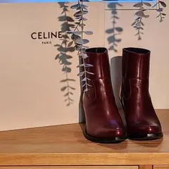 【極美品】CELINE セリーヌ サイドゴア ブーツ 35 22.5cm レザー 極美品】CELINE セリーヌ サイドゴア ブーツ 35 22.5cm レザー