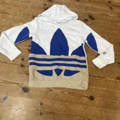 adidas フード付きパーカー 150 ビッグロゴ
