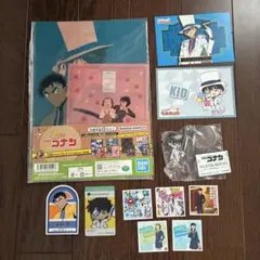 名探偵コナン グッズ まとめ売り 怪盗キッド 京極真 クリアファイル フィギュア