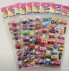 車　シール　可愛い　お洒落　軽量　y2k 平成女子　キッズ　シール帳　韓国