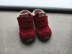 赤いベビーシューズ ミキハウス×ミズノ　Mikihouse×MIZUNO