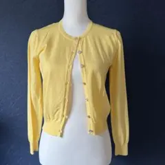 クィーンズコートカーディガンイエロー