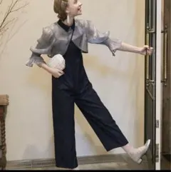 BONLECILL noir シアーボレロ パンツドレス 結婚式 パーティー