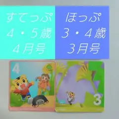こどもちゃれんじ　DVD　 ほっぷ3月号・すてっぷ4月号