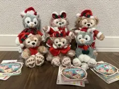 ダッフィー シェリーメイ ジェラトーニ クリスマス ぬいぐるみバッジ TDS
