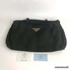 PRADA 프라다 가방 나일론 삼각 로고 블랙 블랙 여성