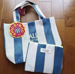 カルディ　KALDI スパイスバッグ　バッグ　ポーチ　2点セット