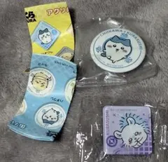ちいかわくら寿司コラボ　モモンガアクリルマグネットハチワレ 缶バッジ