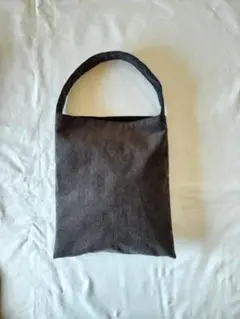 コーデュロイ　ワンハンドル　トートバッグ（グレー）