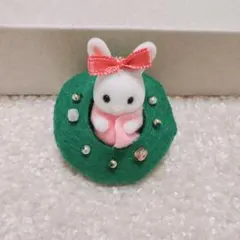 シルバニア　赤ちゃんハッピークリスマスセット　しろウサギの小さい赤ちゃん