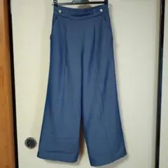 Techichi　テチチ　ダークブルー ワイドパンツ ハイウエスト