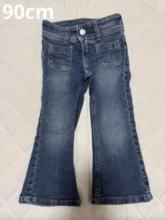 （美品）デニムパンツ1-2y