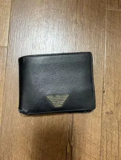 EMPORIO ARMANI 二つ折り財布 ブラック