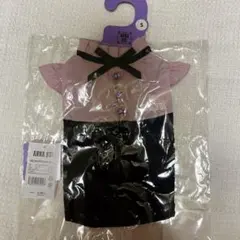 Anna suiアナスイ犬服　リボンタイワンピース犬服　ピンク✖️ブラック犬服