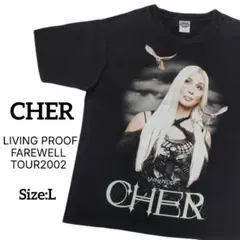 CHER/シェール/TOUR2002Tシャツ/Size:L/ 匿名配送/送料無料