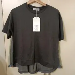 新品　SEASON REASON Tシャツ チュール切替 グレー L しまむらのサムネイル
