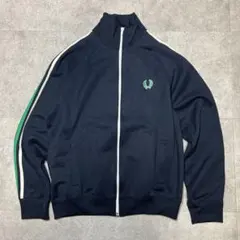 希少✨フレッドペリートラックジャケットジャージネイビーグリーンM良品ポルトガル製