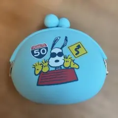 スヌーピー シリコンがま口コインケース