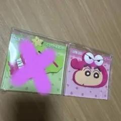 新品　クレヨンしんちゃん　ワニ山　チョコビ ラバーミラー　2点セット