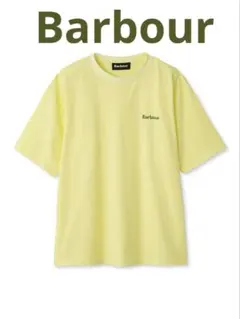 新品　ほぼ半額　Barbour バブアー　ベーシックロゴTシャツ イエローのサムネイル