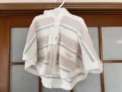 新品　タグ付き　ジェラートピケ　BABYスムーズィーカラフルボーダーポンチョ