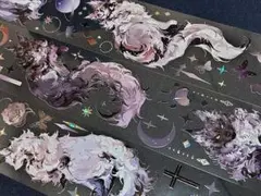 切売 744★ 海外 マスキングテープ マステ PET 装飾 動物 猫 贝壳銀