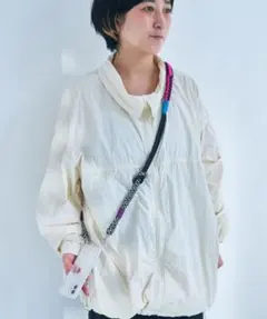 macaroni edg ソロモン編みスマホショルダーストラップ