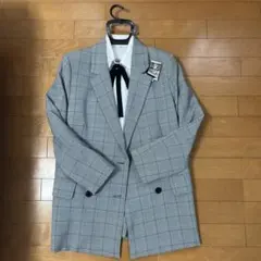 美品　DECORAPINKY'S 卒服 パンツスーツ160グレー 女の子 卒業式