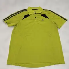 adidas半袖ポロシャツM CLIMACOOL蛍光イエローテニスゴルフスポーツ
