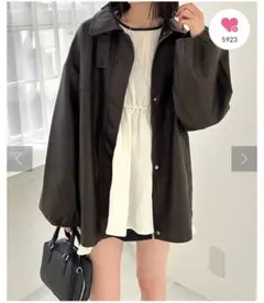 mystic フェイクレザージャケット