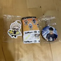 ハイキュー!! ビッくらポン 月島蛍 めじるし 影山飛雄 缶バッジ 2点セット